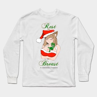 Rest on a Breast Long Sleeve T-Shirt